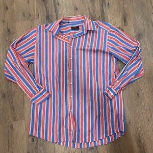 Etro multicolor stripe cotton dress shirt